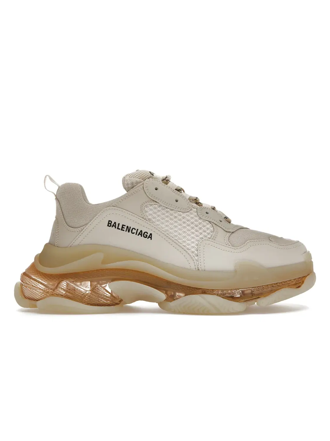Кроссовки Balenciaga Triple S Clear Sole Off White/Beige — изображение 1 из 4, белый/бежевый