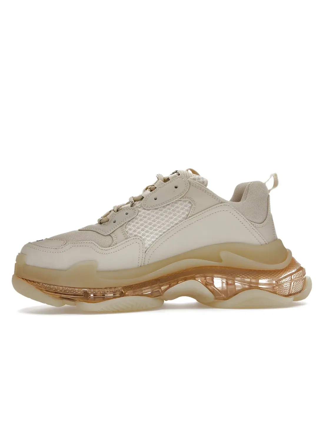 Кроссовки Balenciaga Triple S Clear Sole Off White/Beige — изображение 3 из 4, белый/бежевый