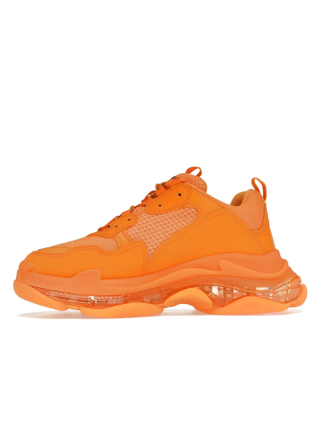 Мужские кроссовки с прозрачной подошвой Balenciaga Triple S Clear Sole — изображение 3 из 4, оранжевый