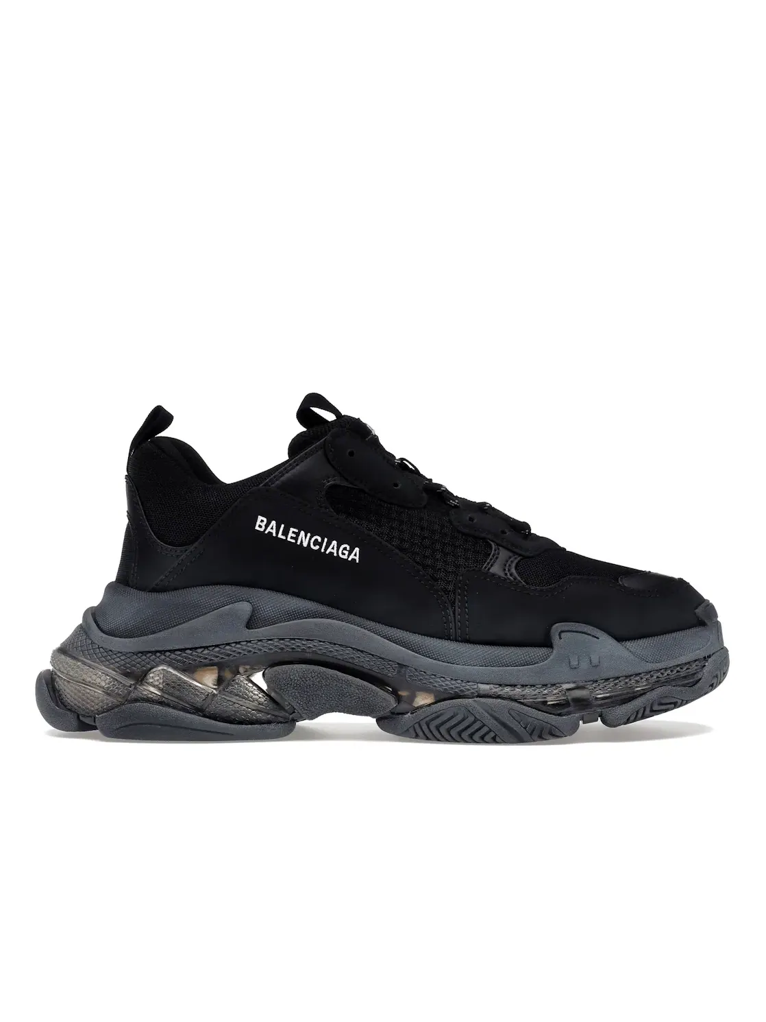 Кроссовки мужские Balenciaga Triple S Clear Sole — изображение 1 из 4, черный