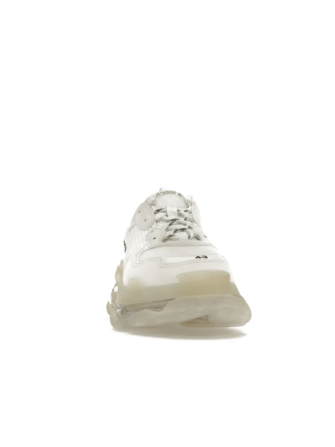 Кроссовки Balenciaga Triple S Clear Sole — изображение 2 из 4, белый/черный