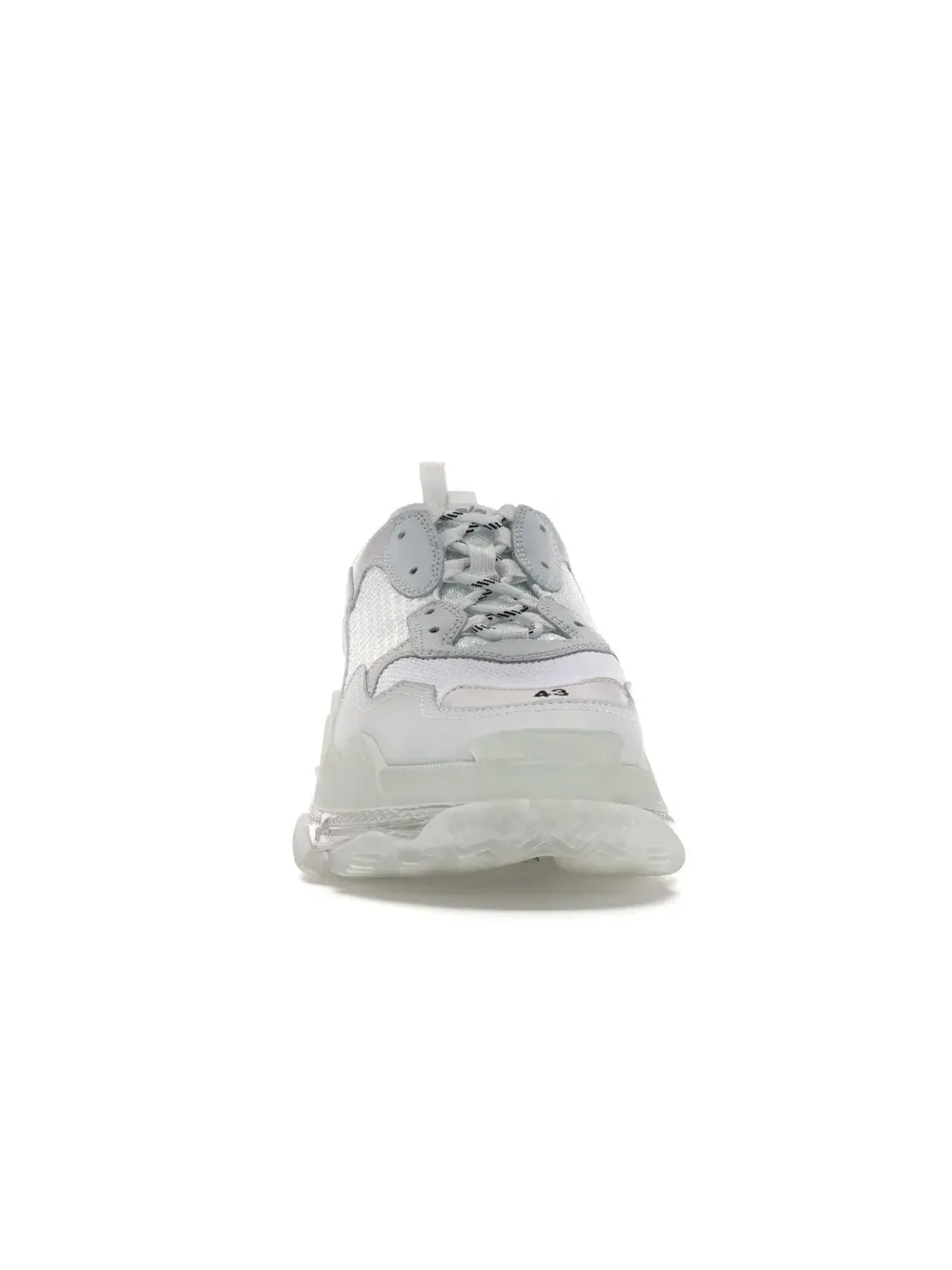 Кроссовки Balenciaga Triple S Clear Sole White/White — изображение 2 из 4, белый/белый