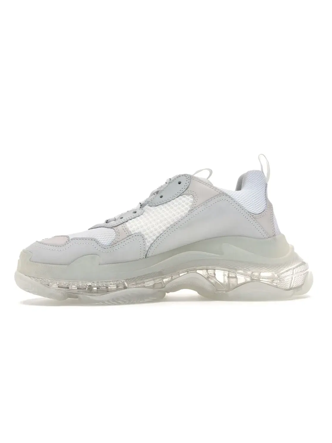 Кроссовки Balenciaga Triple S Clear Sole White/White — изображение 3 из 4, белый/белый