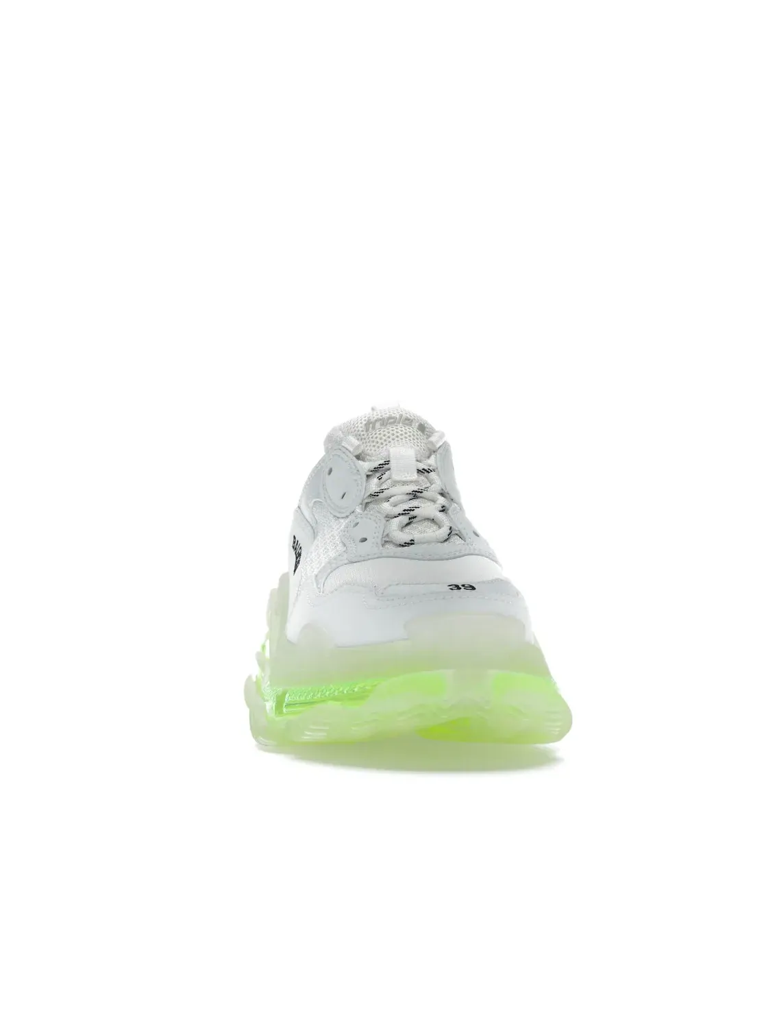 Кроссовки мужские Balenciaga Triple S, с прозрачной подошвой — изображение 2 из 4, белый/желтый