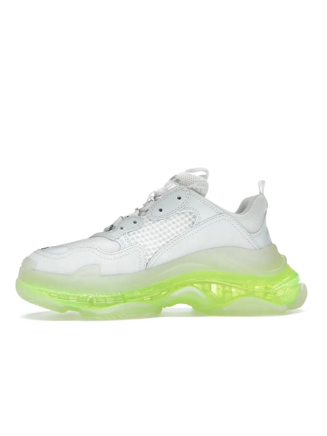 Кроссовки мужские Balenciaga Triple S, с прозрачной подошвой — изображение 3 из 4, белый/желтый