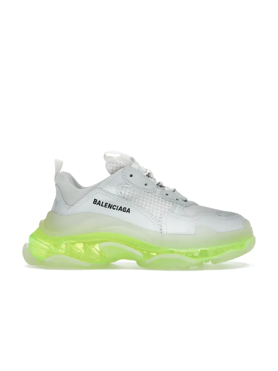 Кроссовки женские Balenciaga Triple S, с массивной подошвой — изображение 1 из 4, белый/желтый