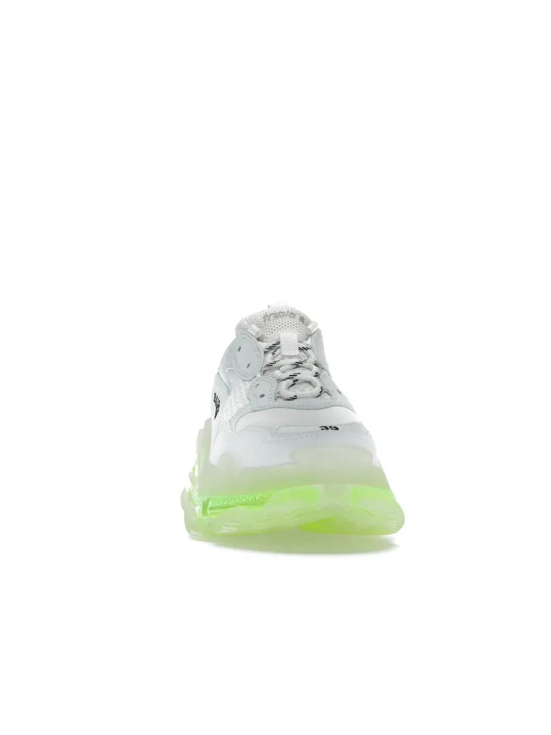 Кроссовки женские Balenciaga Triple S, с массивной подошвой — изображение 2 из 4, белый/желтый