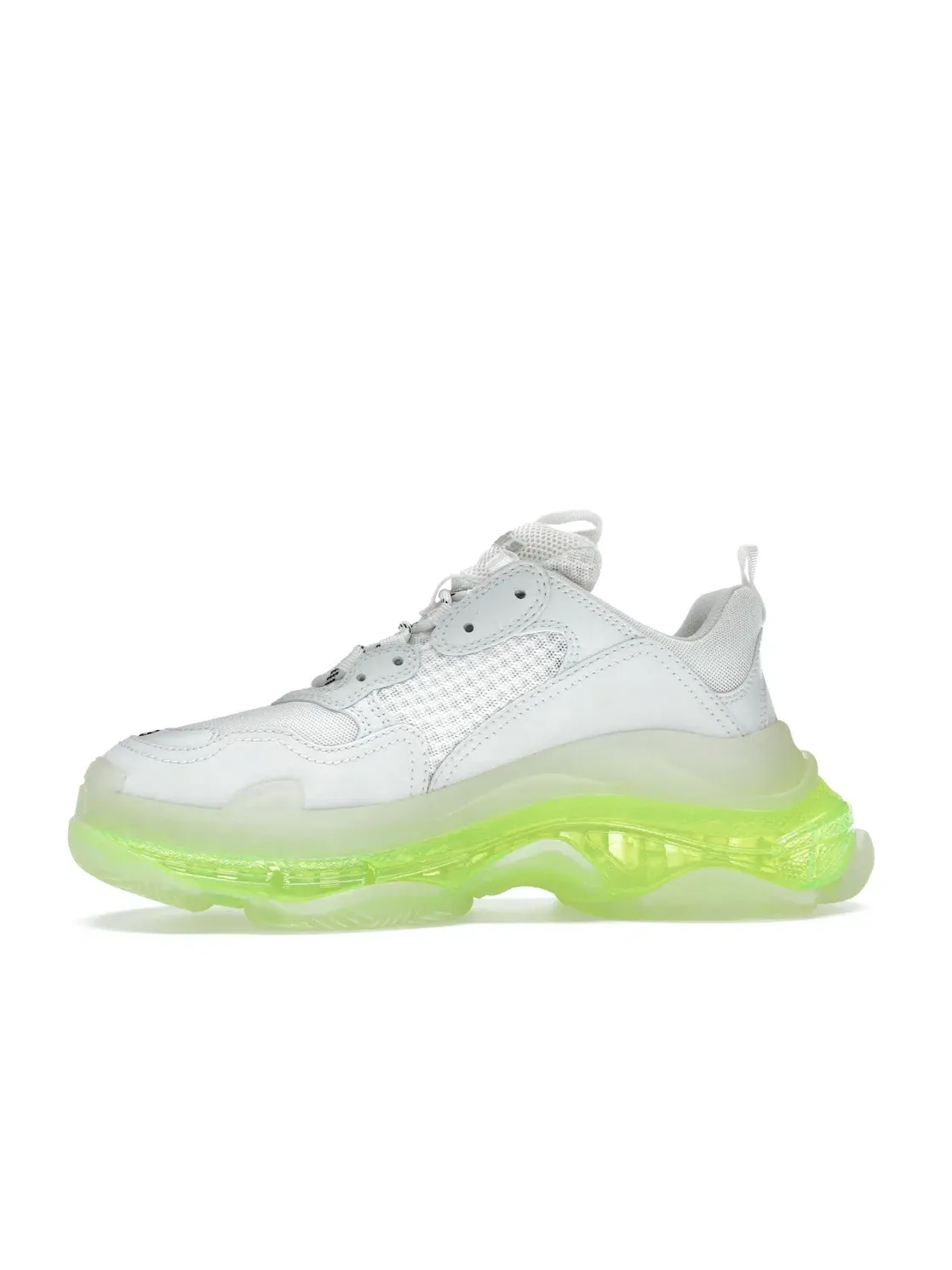 Кроссовки женские Balenciaga Triple S, с массивной подошвой — изображение 3 из 4, белый/желтый