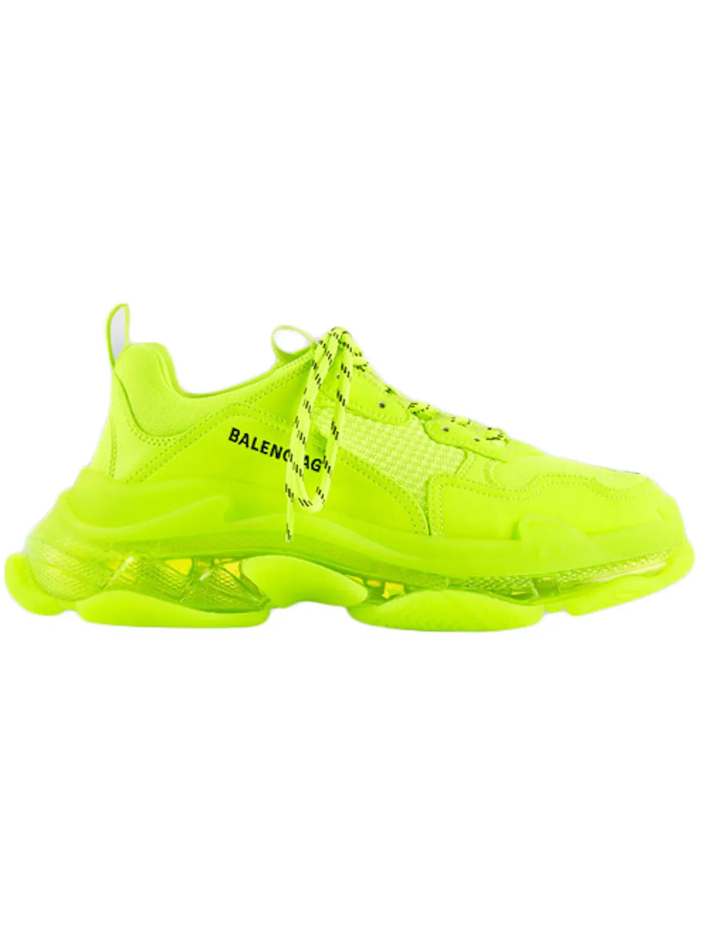 Кроссовки мужские Balenciaga Triple S Clear Sole Fluo Yellow — изображение 1 из 1, желтый