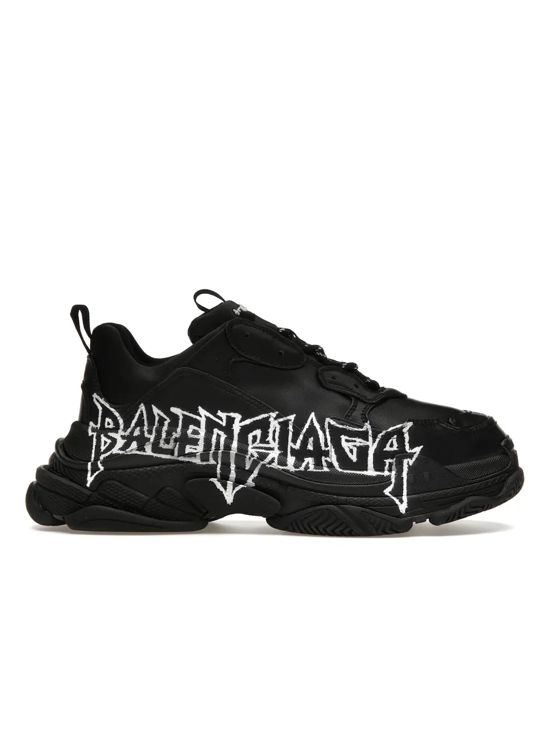 Кроссовки мужские Balenciaga Triple S DIY Metal Artwork — изображение 1 из 4, черный/белый