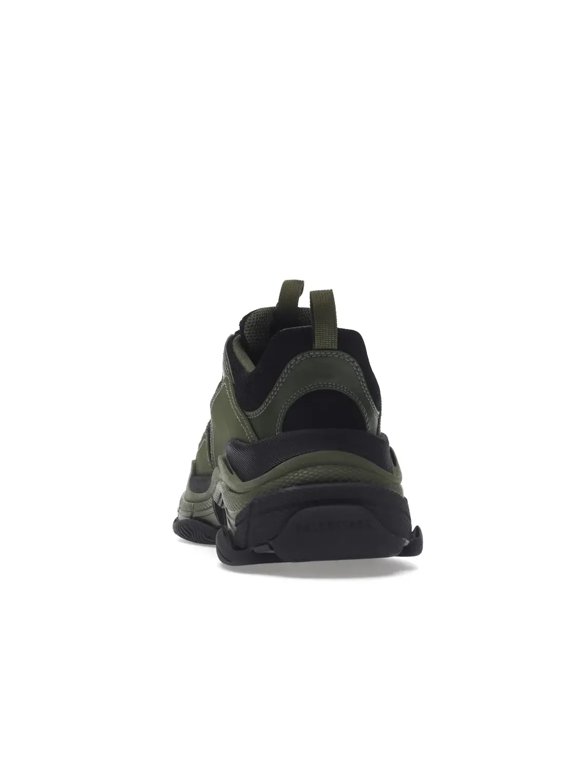 Кроссовки мужские Balenciaga Triple S, на толстой подошве — изображение 4 из 4, зеленый/черный