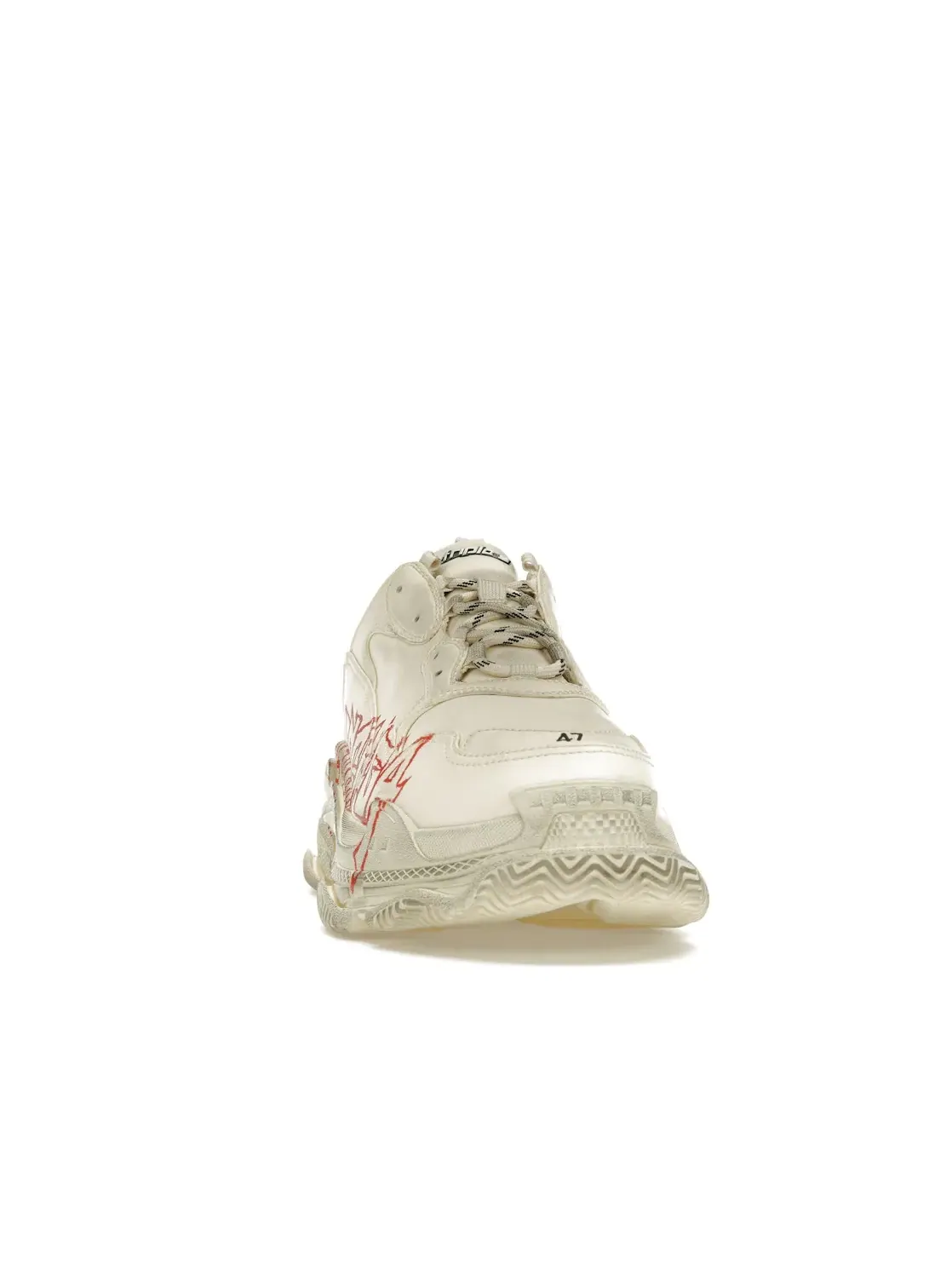 Кроссовки мужские Balenciaga Triple S, массивные — изображение 2 из 4, белый/красный/черный