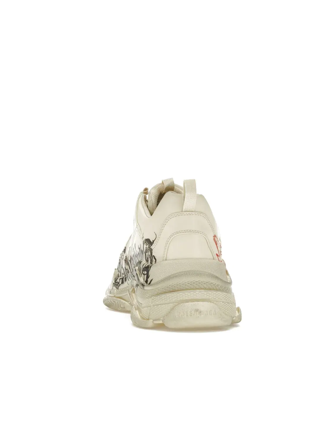 Кроссовки мужские Balenciaga Triple S, массивные — изображение 4 из 4, белый/красный/черный