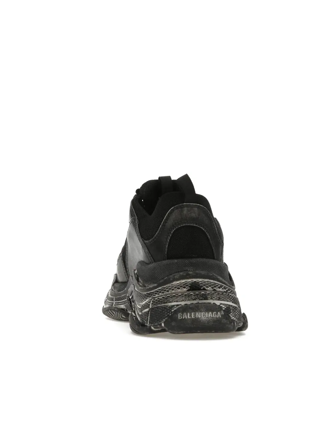 Кроссовки мужские Balenciaga Triple S Faded, состаренный эффект — изображение 4 из 4, черный/белый