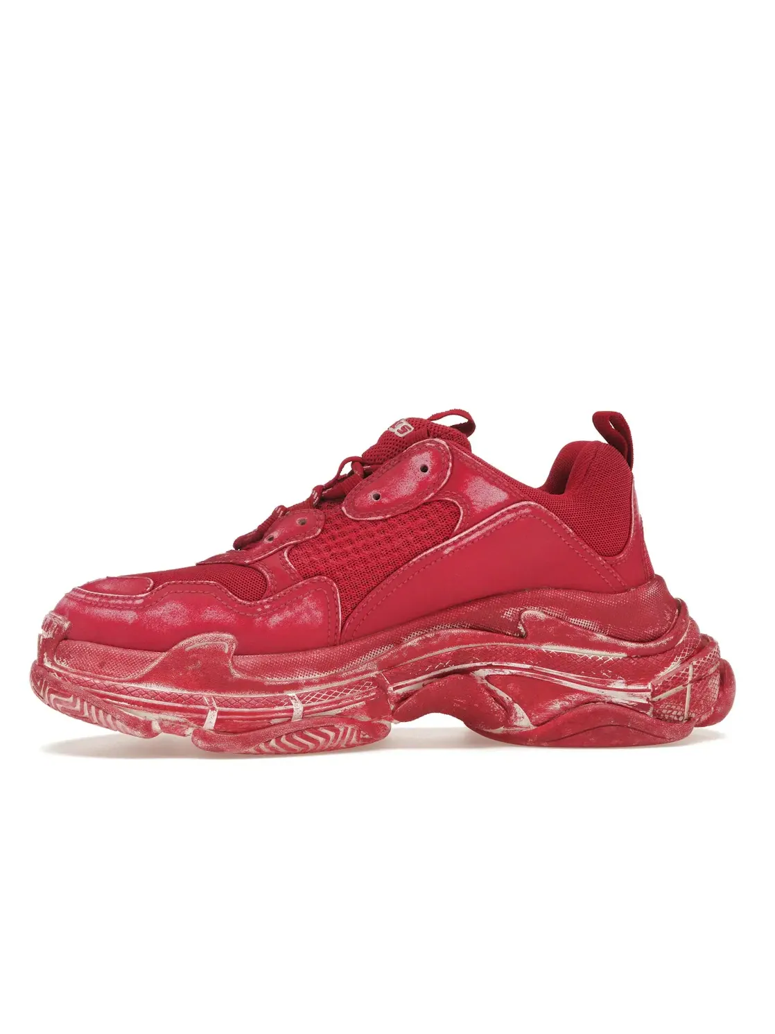 Мужские кроссовки Balenciaga Triple S Faded — изображение 3 из 4, красный/белый