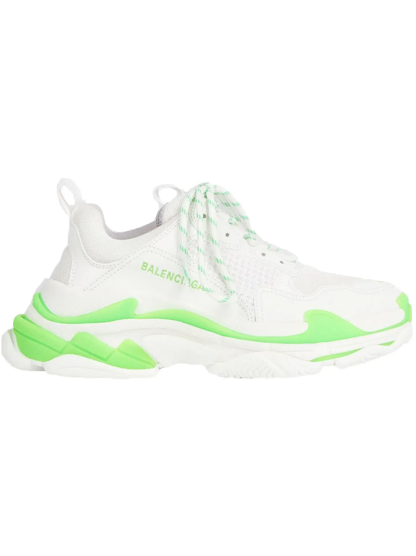 Кроссовки Balenciaga Triple S White/Green — изображение 1 из 1, белый/зеленый