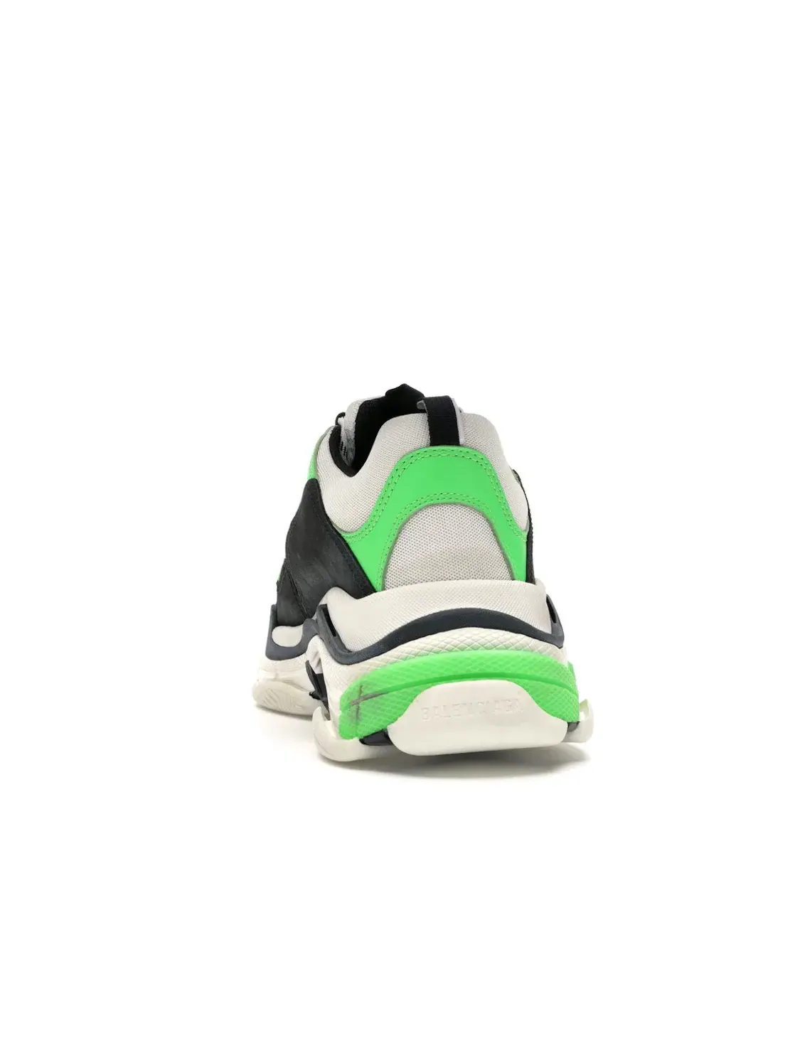 Кроссовки мужские Balenciaga Triple S без шнурков — изображение 4 из 4, зеленый/черный/белый