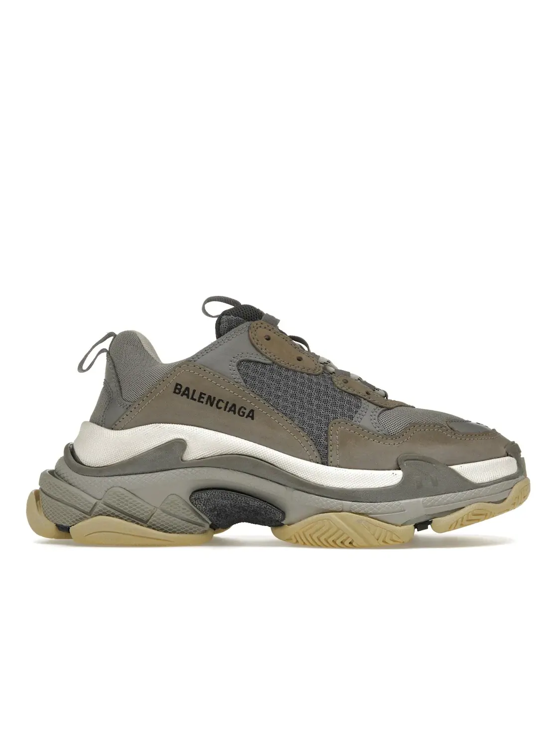 Кроссовки Balenciaga Triple S, с массивной подошвой — изображение 1 из 4, серый/серый-белый