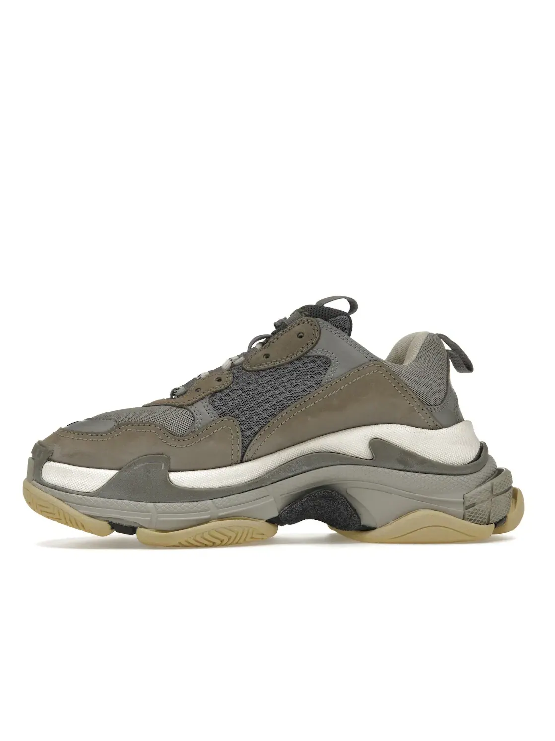 Кроссовки Balenciaga Triple S, с массивной подошвой — изображение 3 из 4, серый/серый-белый