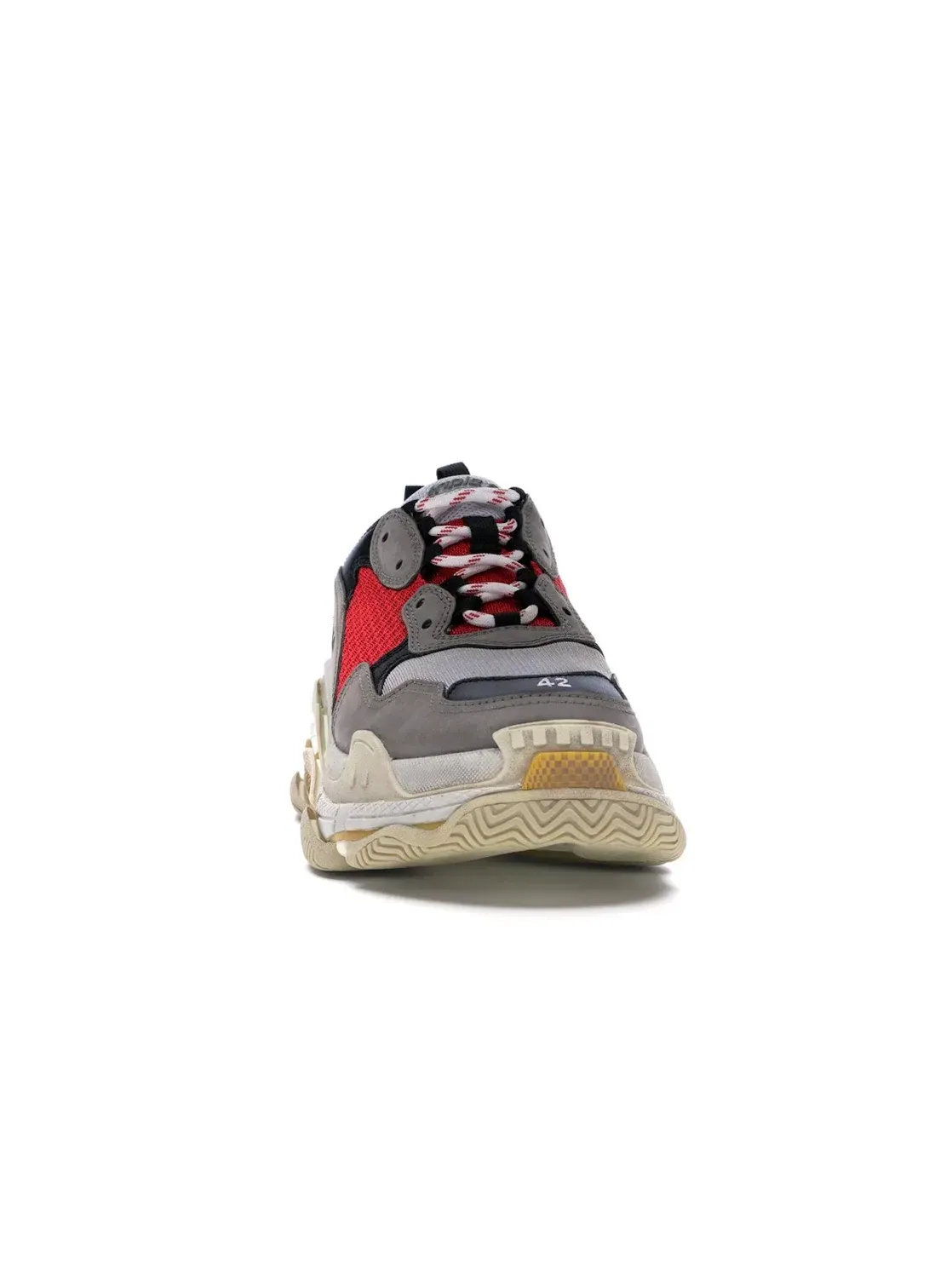 Кроссовки Balenciaga Triple S, реплика — изображение 2 из 4, серый/красный-синий