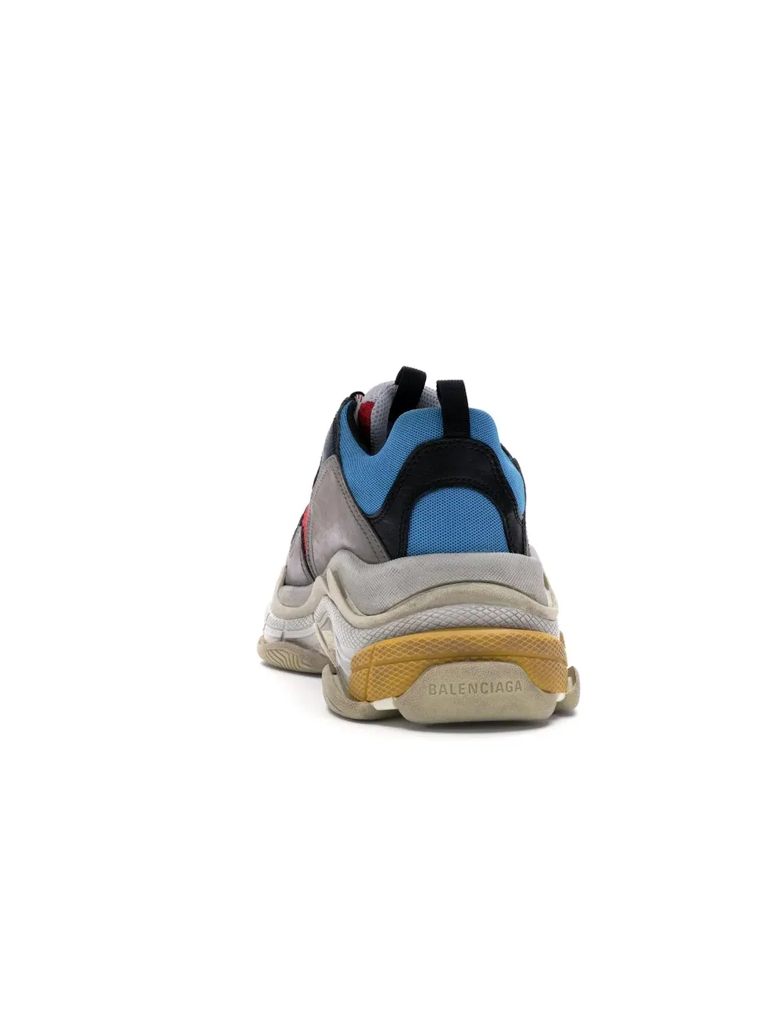 Кроссовки Balenciaga Triple S, реплика — изображение 4 из 4, серый/красный-синий