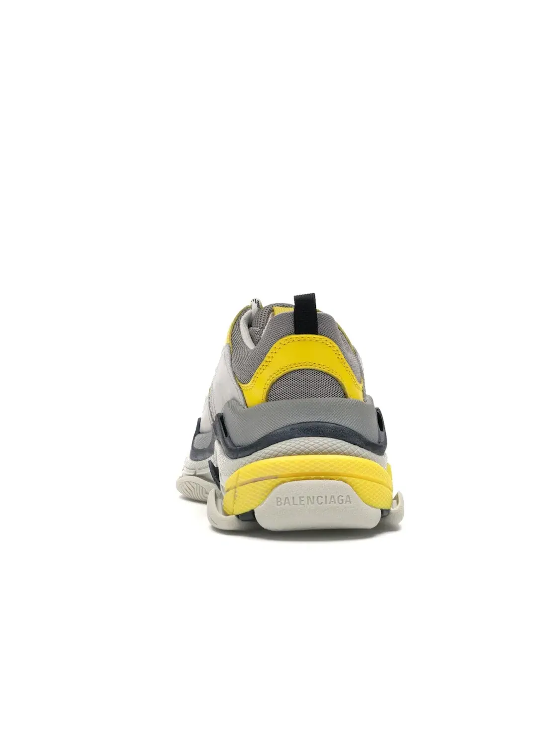Кроссовки женские Balenciaga Triple S, с массивной подошвой — изображение 4 из 4, серый/желтый