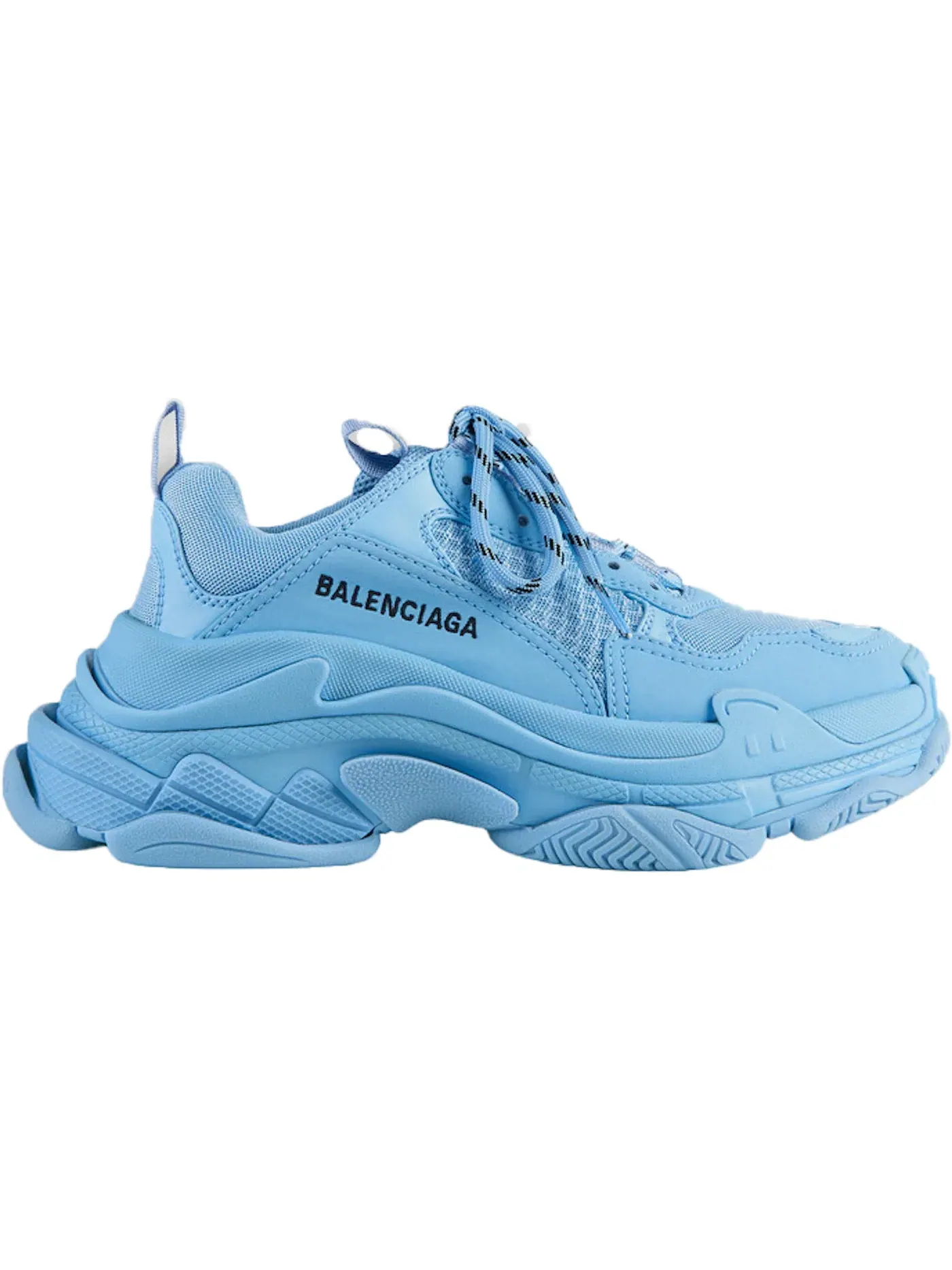 Кроссовки Balenciaga Triple S, с массивной подошвой — изображение 1 из 1, светлый синий