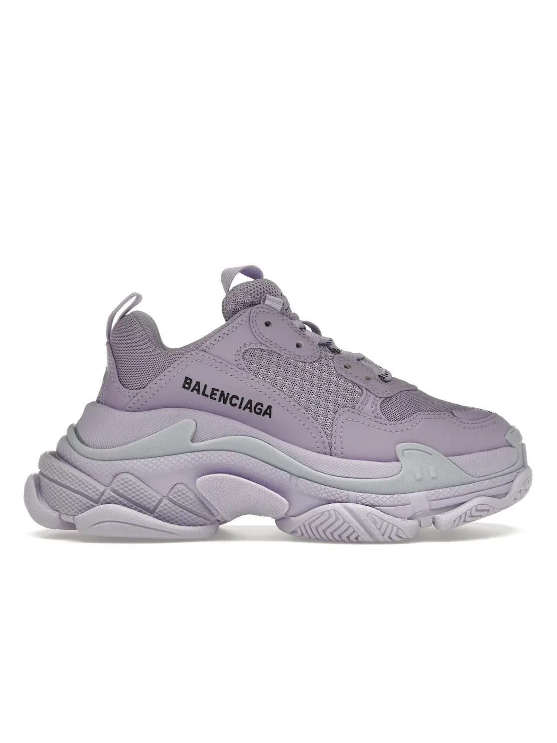 Кроссовки женские Balenciaga Triple S, с массивной подошвой — изображение 1 из 4, фиолетовый