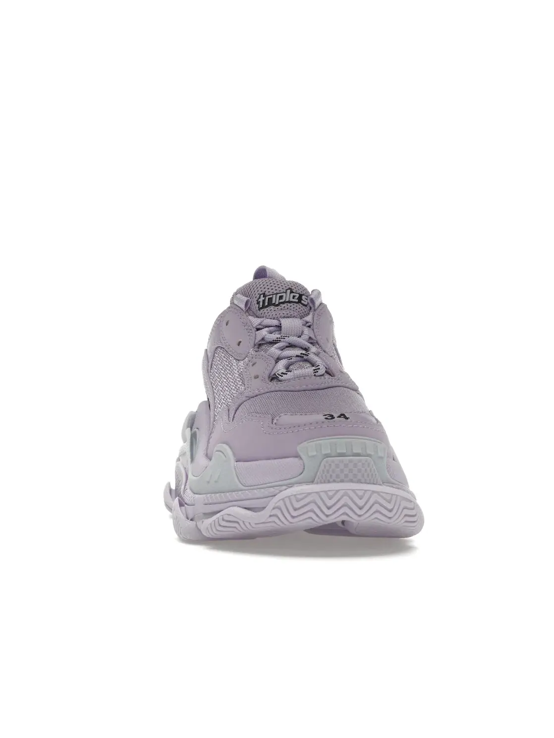 Кроссовки женские Balenciaga Triple S, с массивной подошвой — изображение 2 из 4, фиолетовый