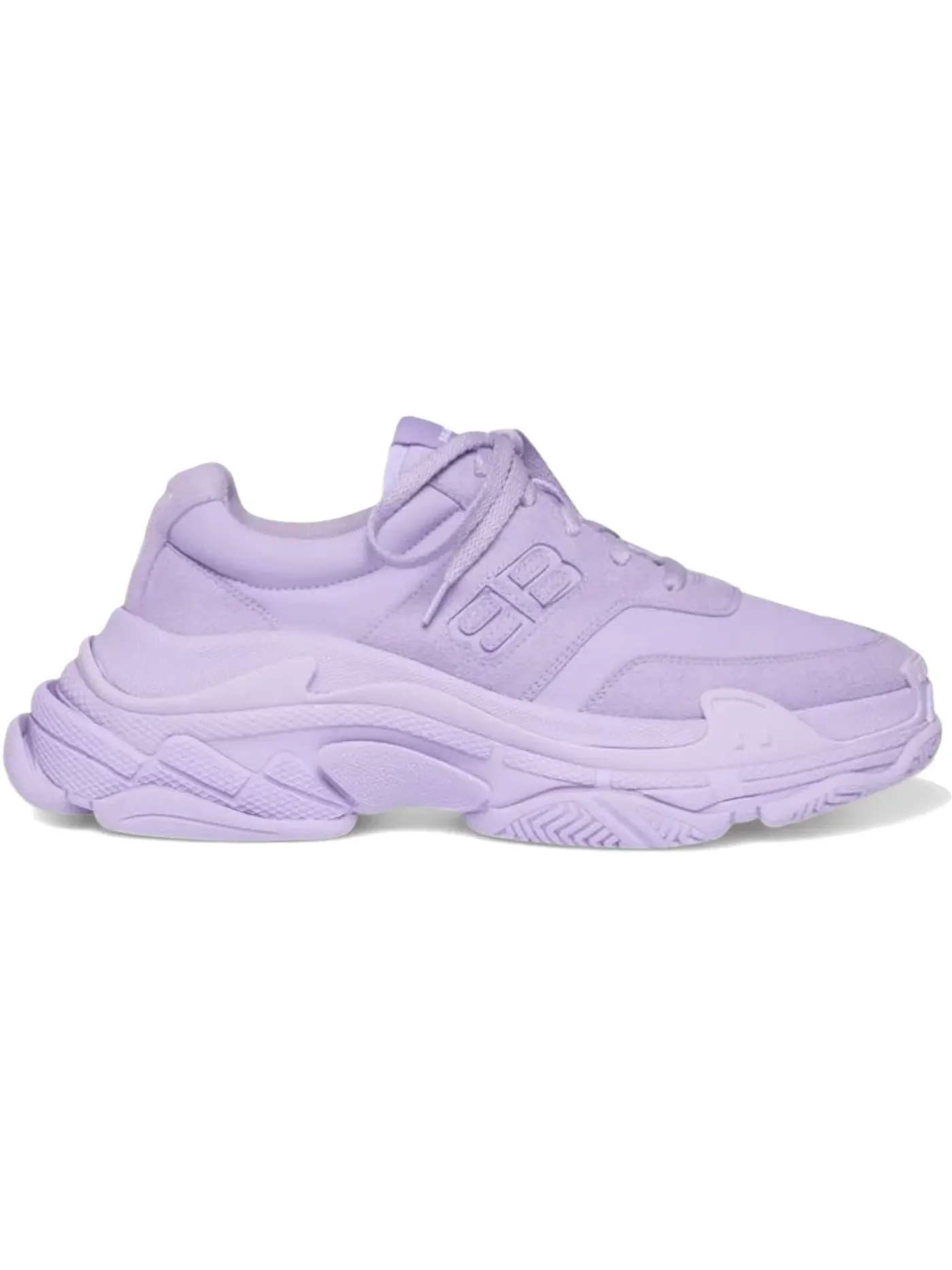 Кроссовки женские Balenciaga Triple S, с массивной подошвой — изображение 1 из 1, фиолетовый