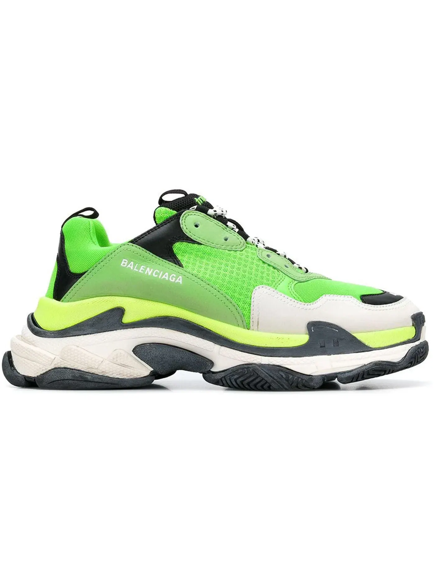 Кроссовки Balenciaga Triple S — изображение 1 из 1, лаймово-зеленый с черным