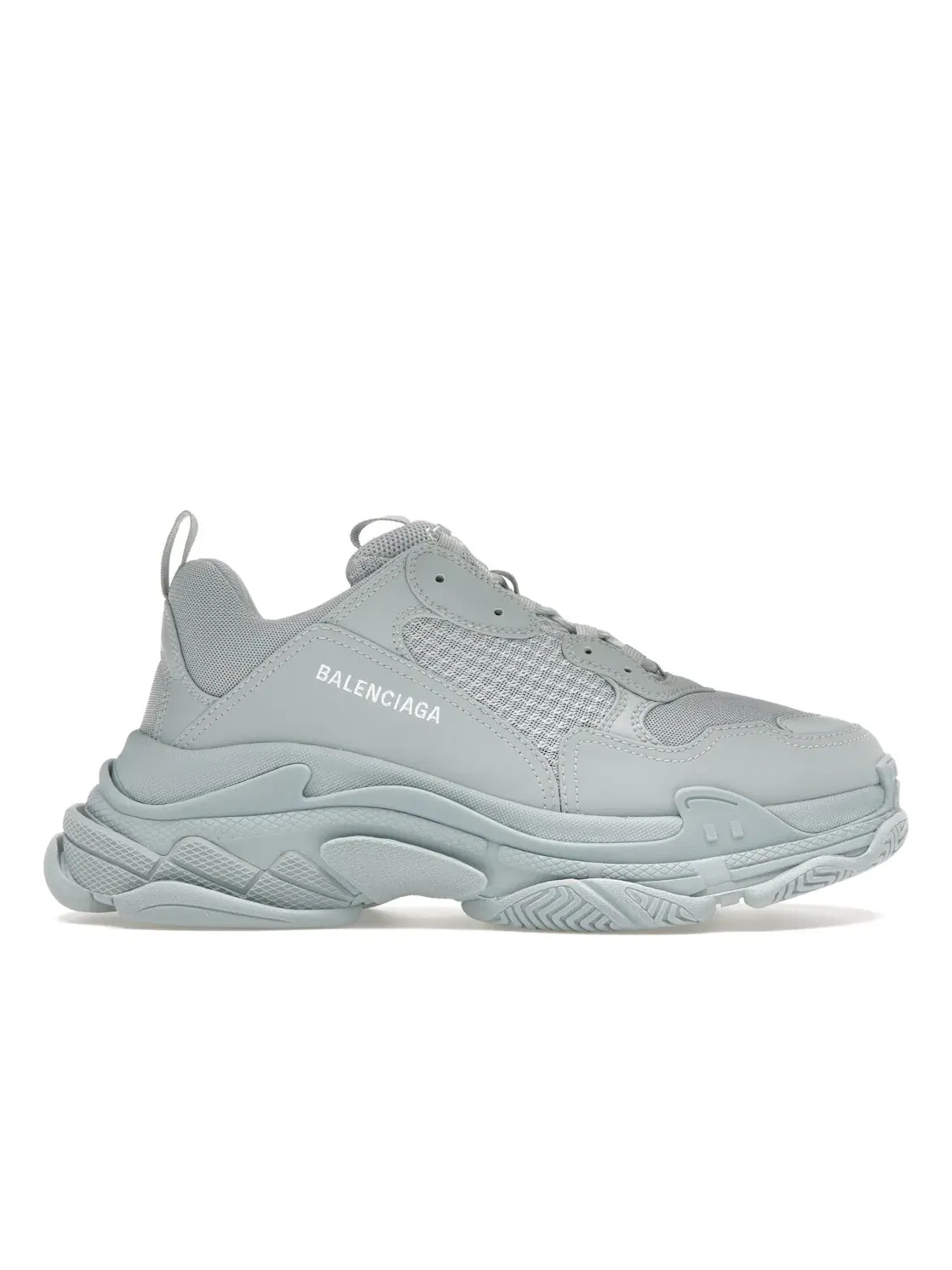 Кроссовки мужские Balenciaga Triple S, с массивной подошвой — изображение 1 из 4, бледный синий