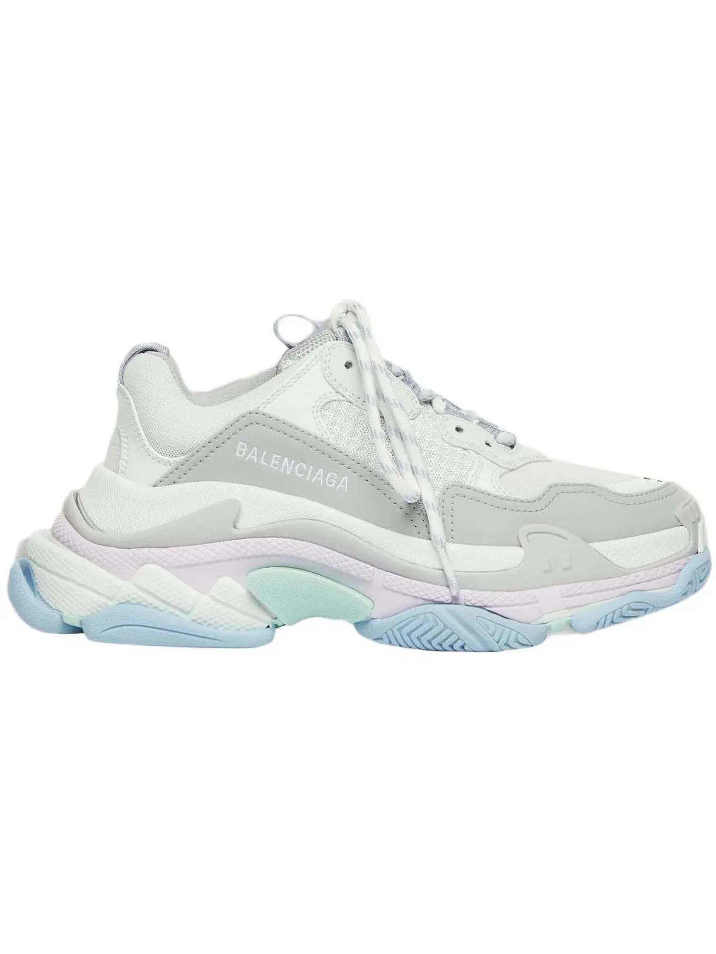 Кроссовки женские Balenciaga Triple S Pastels, с принтом — изображение 1 из 1