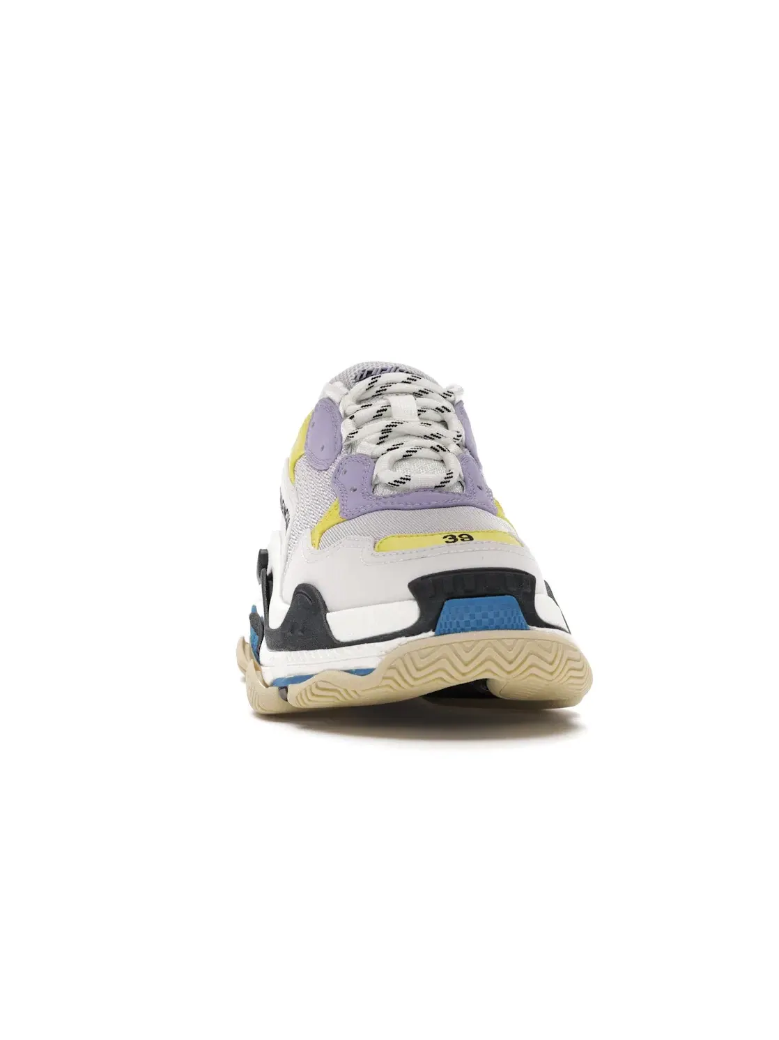 Кроссовки женские Balenciaga Triple S, с массивной подошвой — изображение 2 из 4, белый
