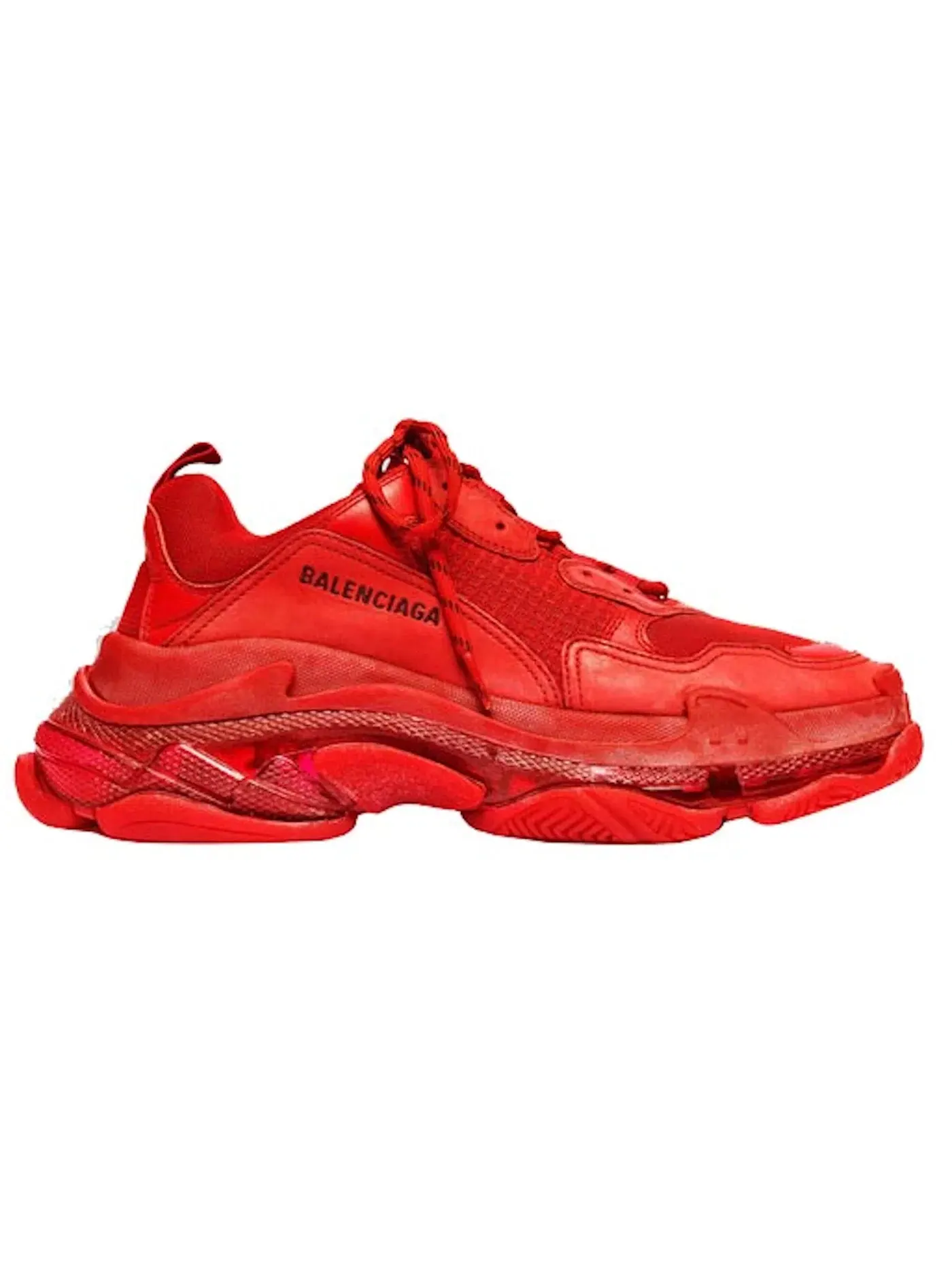 Кроссовки мужские Balenciaga Triple S Red Clear Sole — изображение 1 из 1, красный
