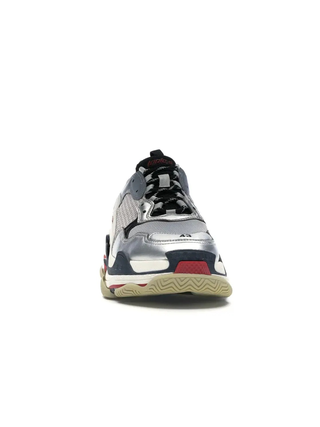 Кроссовки мужские Balenciaga Triple S, массивная подошва — изображение 2 из 4, серый/черный