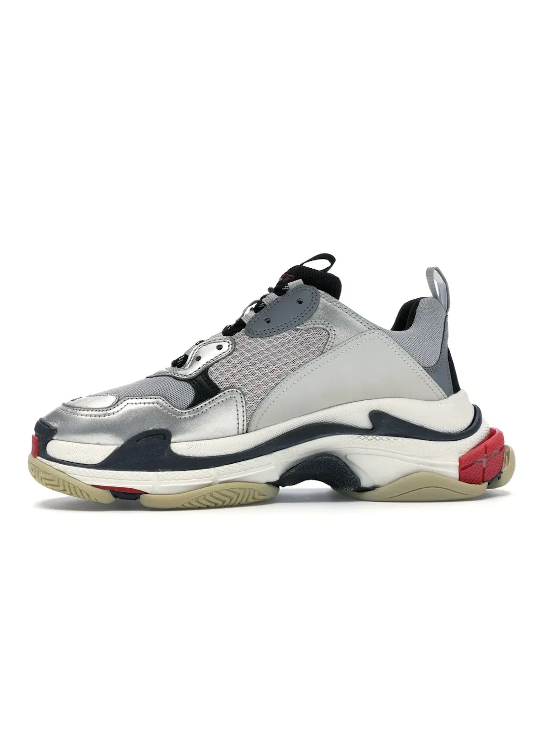 Кроссовки мужские Balenciaga Triple S, массивная подошва — изображение 3 из 4, серый/черный