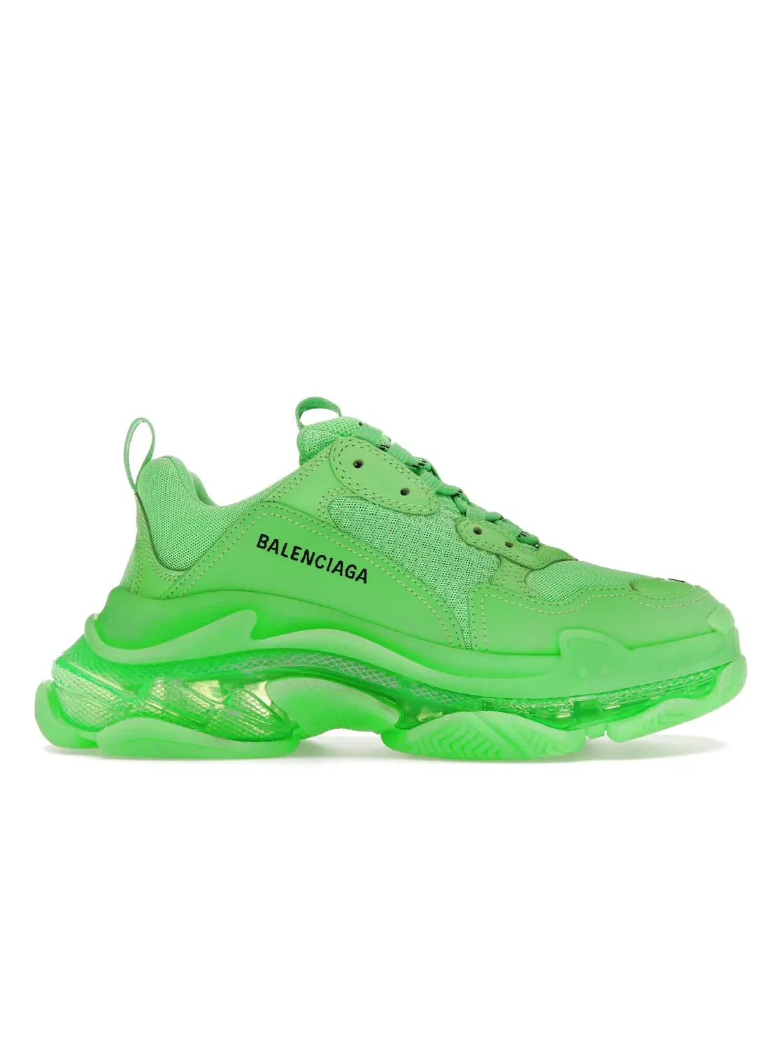 Кроссовки мужские Balenciaga Triple S Soft Neon Green Clear Sole, массивные — изображение 1 из 4, зеленый