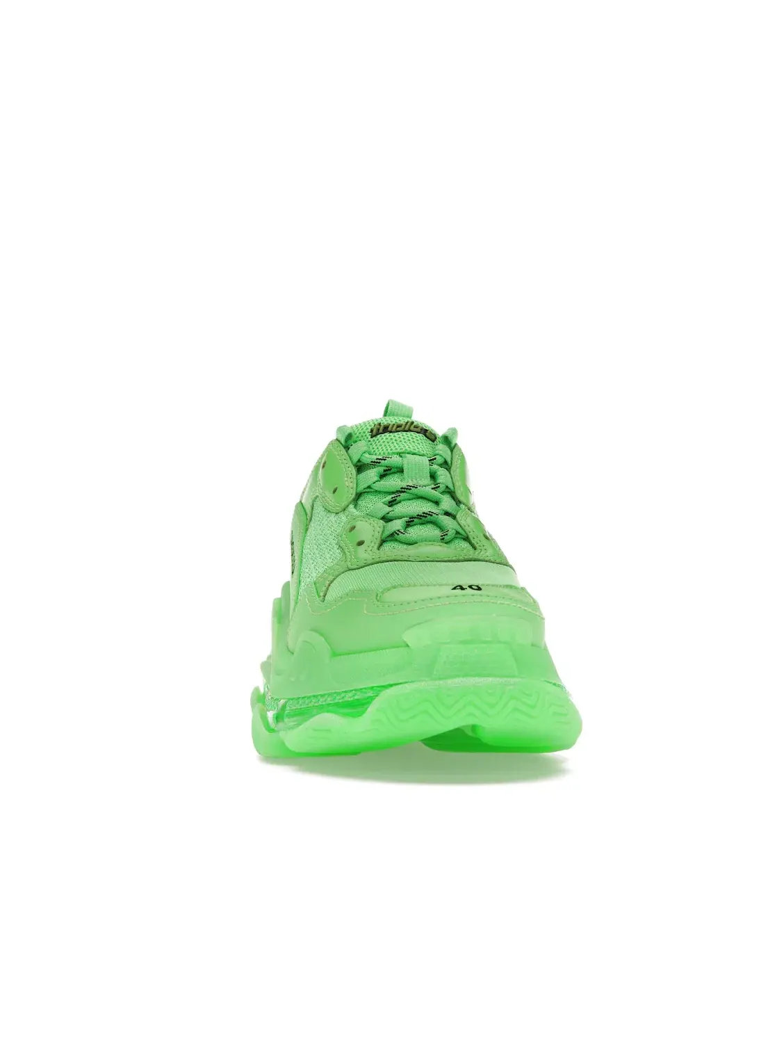 Кроссовки мужские Balenciaga Triple S Soft Neon Green Clear Sole, массивные — изображение 2 из 4, зеленый