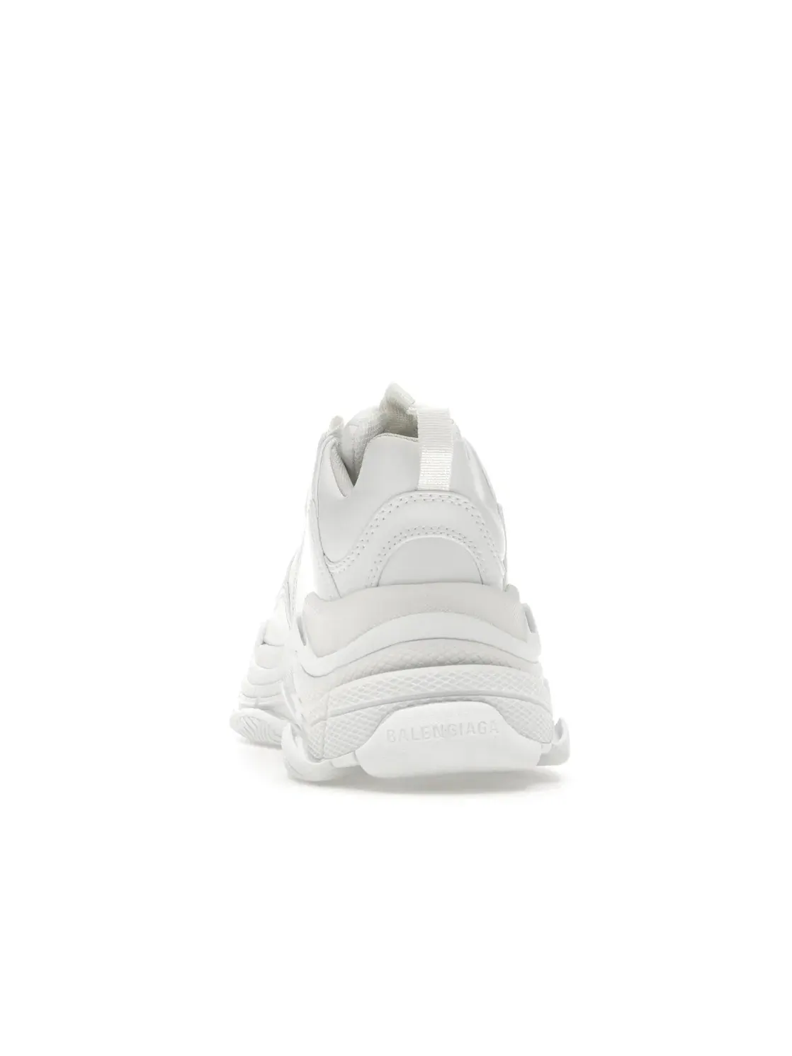 Кроссовки женские Balenciaga Triple S, из искусственной кожи — изображение 4 из 4, белый/белый/белый