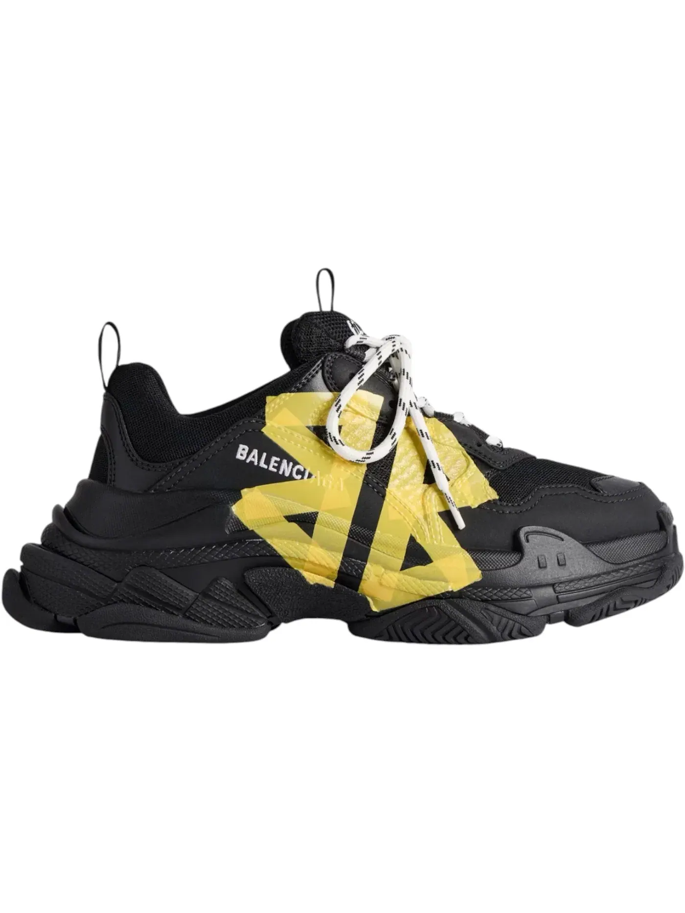 Кроссовки Balenciaga Triple S Tape Type — изображение 1 из 1, желтый