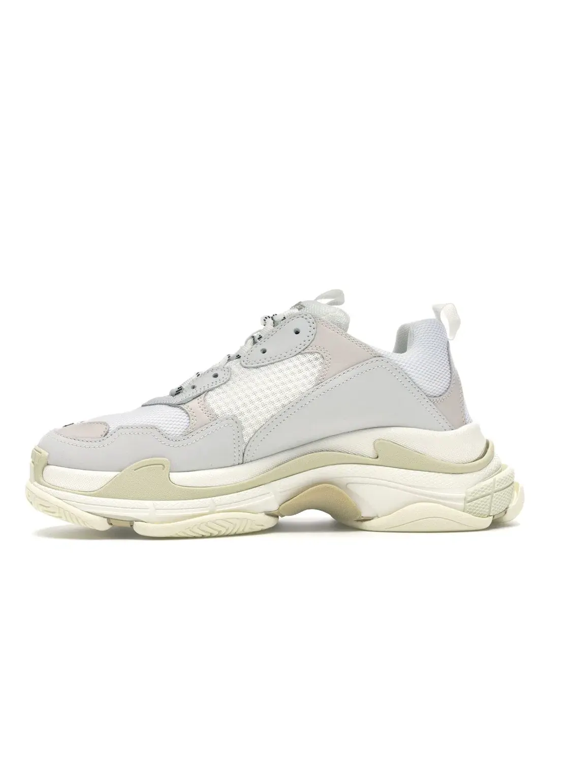 Кроссовки мужские Balenciaga Triple S, с массивной подошвой — изображение 3 из 4, белый