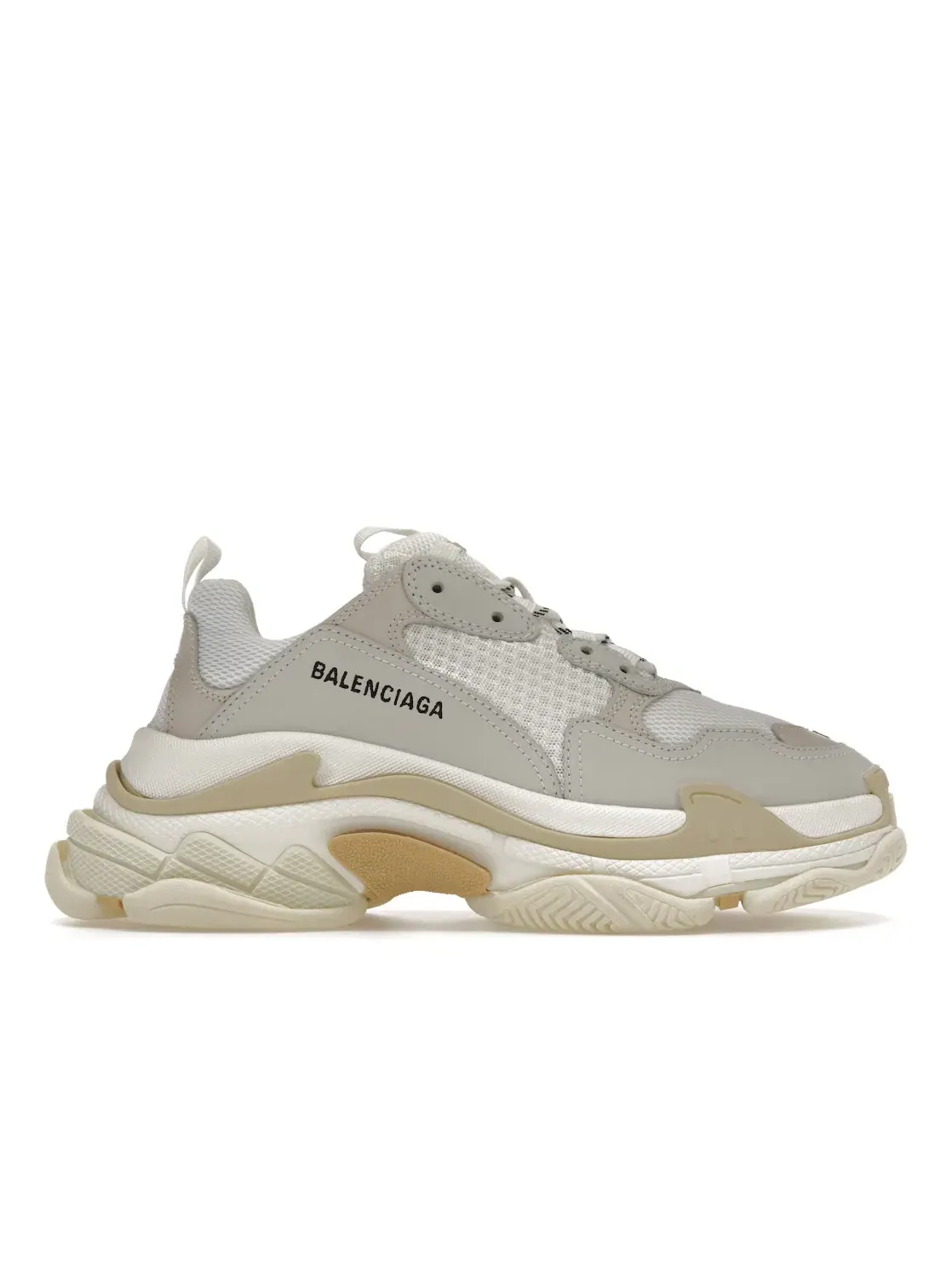 Кроссовки женские Balenciaga Triple S, с массивной подошвой — изображение 1 из 4, белый