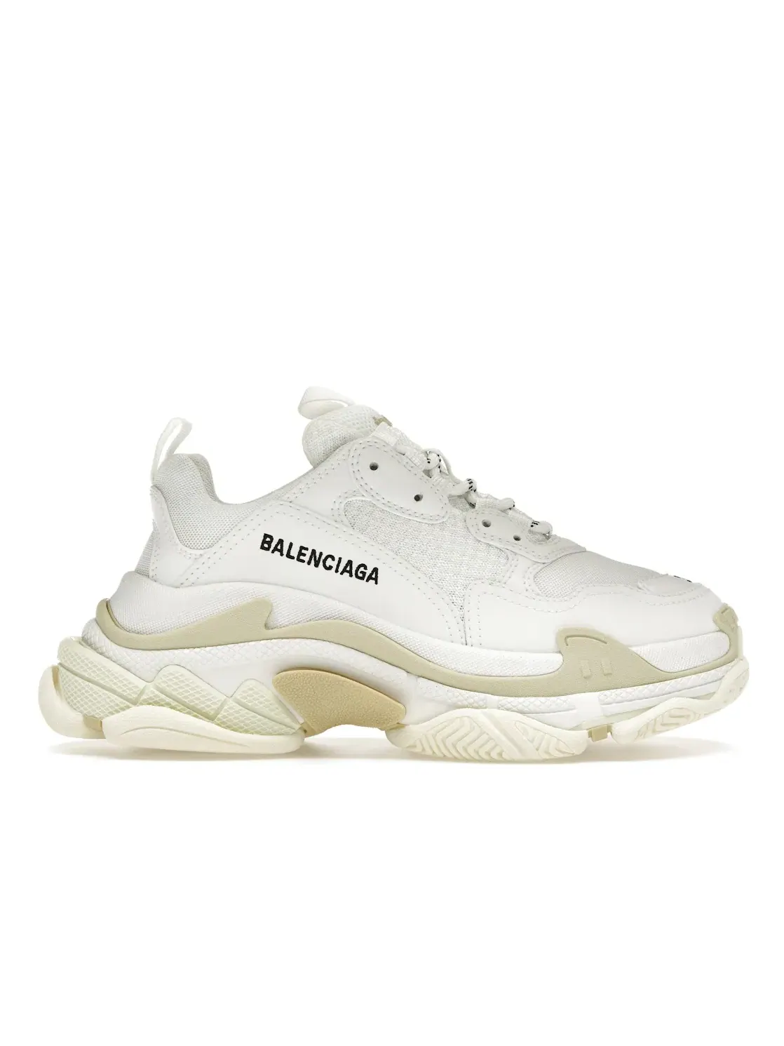 Кроссовки женские Balenciaga Triple S, Массивная подошва — изображение 1 из 4, белый