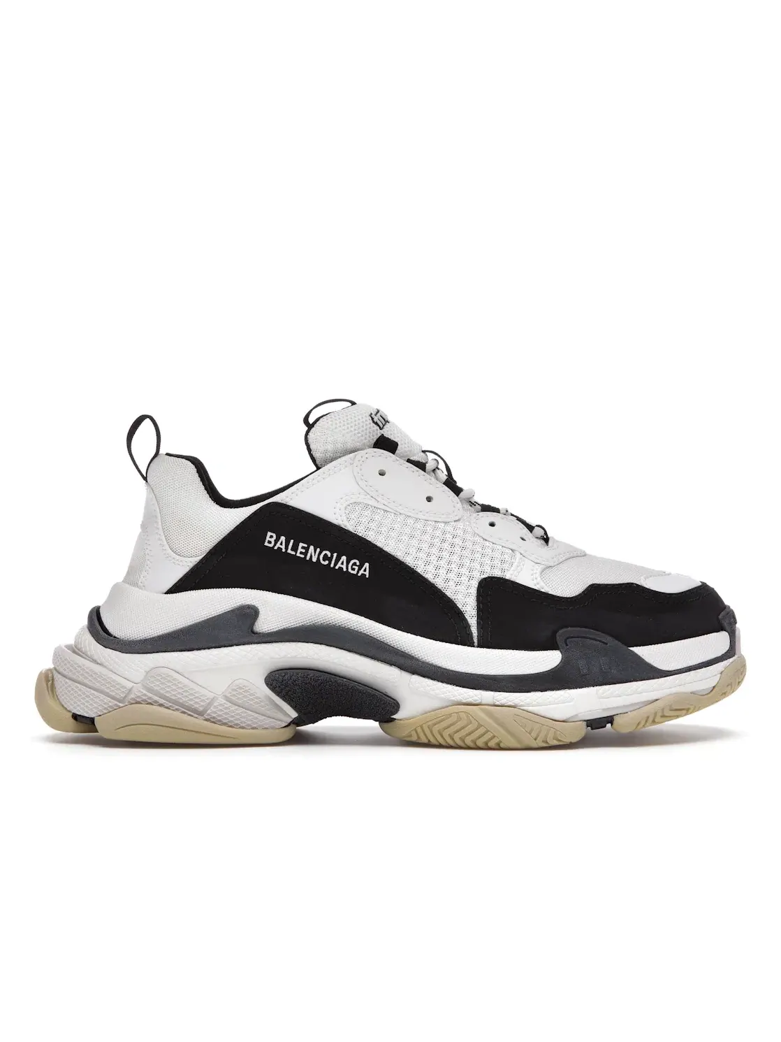 Кроссовки мужские Balenciaga Triple S, массивной подошвой — изображение 1 из 4, белый