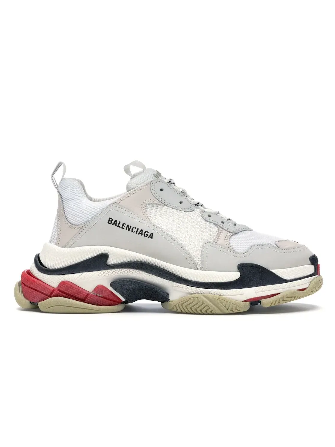 Кроссовки мужские Balenciaga Triple S, с массивной подошвой — изображение 1 из 4, белый/черный-красный