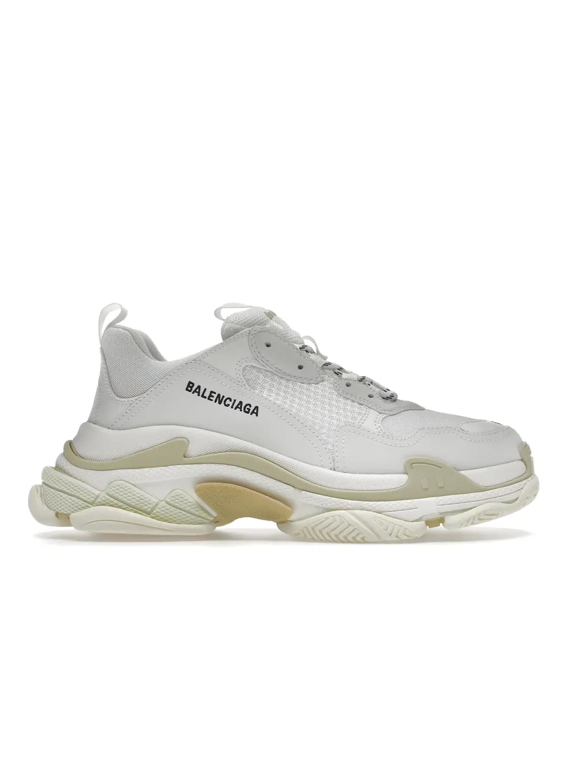 Кроссовки мужские Balenciaga Triple S White/Tan — изображение 1 из 4, белый/бежевый