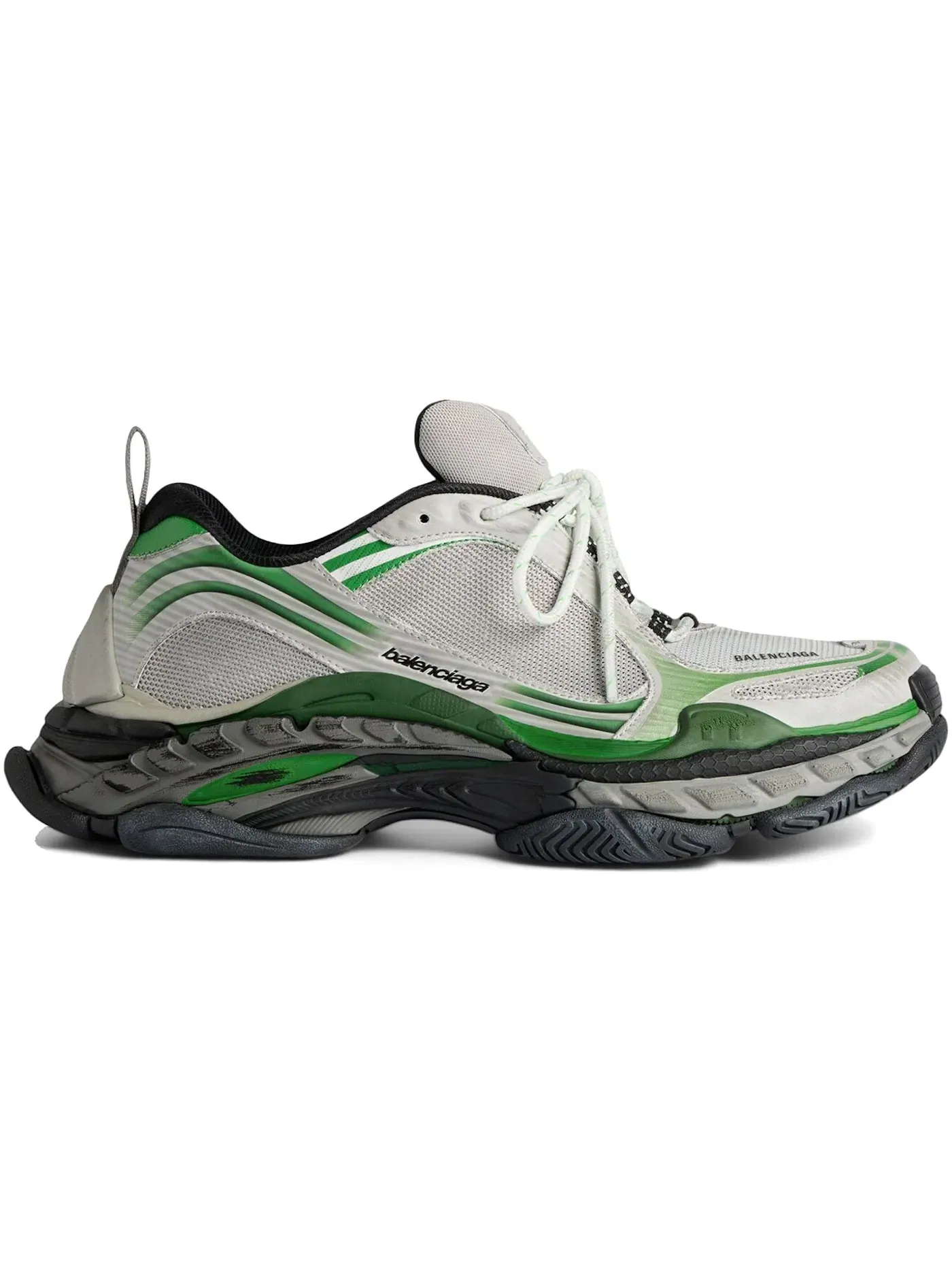 Кроссовки мужские Balenciaga Triple S.2, многослойная конструкция — изображение 1 из 1, серый/зеленый