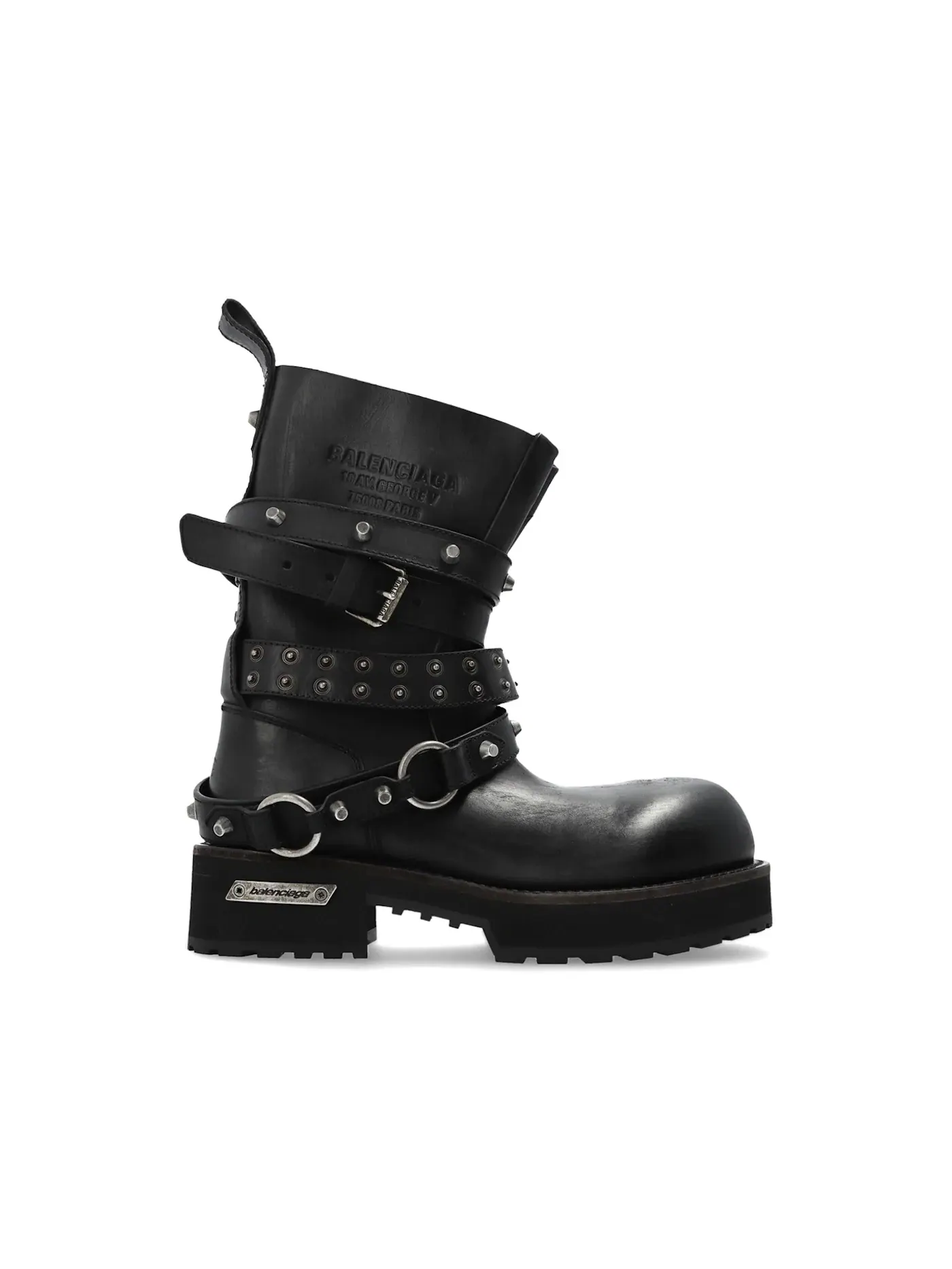 Ботинки женские Balenciaga Venom City Bootie, с принтом — изображение 1 из 1, черный