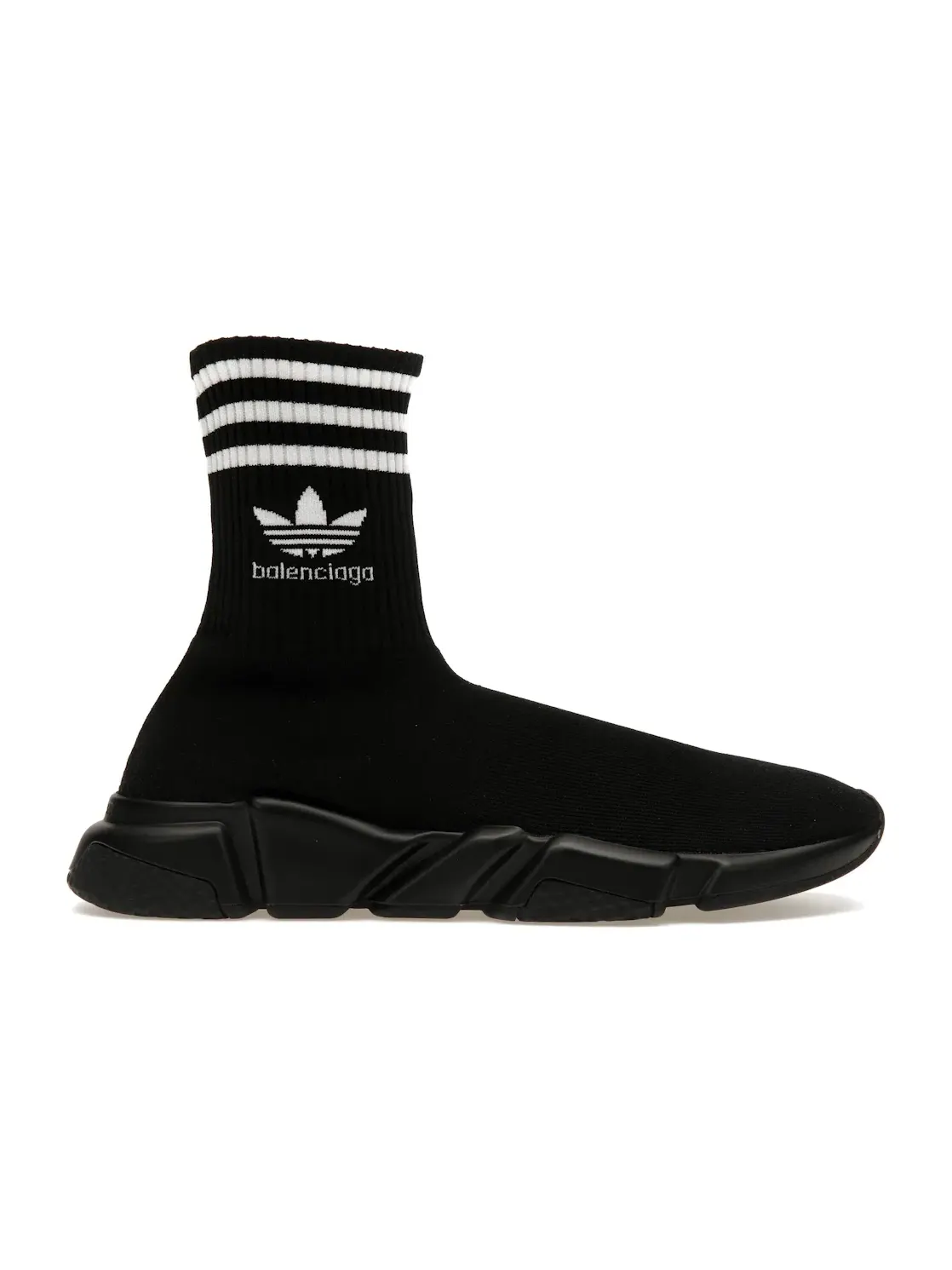 Кроссовки мужские Balenciaga x Adidas Speed Trainer без шнурков — изображение 1 из 4, черный